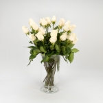Miniatura de Rosas premium blancas (25 tallos)